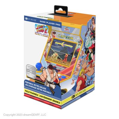My Arcade Super Street Fighter II Nano Player Pro: 2 Games in 1, 4.8" Video Game Collectible