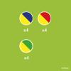 Ball set (bicolour-colour) view 3