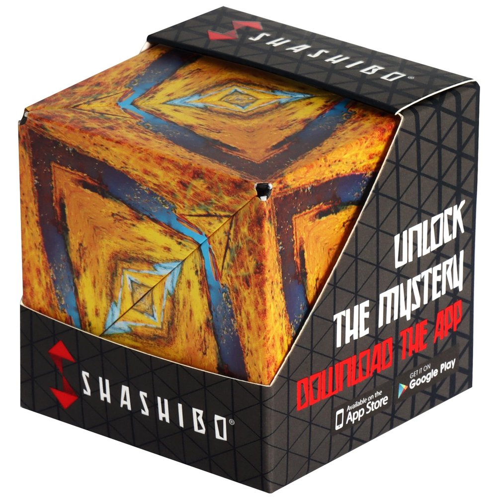 Shashibo Shape Shifting Box - Award-Winning STEM Fidget Toy with Ultra Strong Magnets - Puzzle Cube Transforms Into 100+ Shapes, Perfect Sensory Gift for Kids, Teens, and Adults (Savannah)