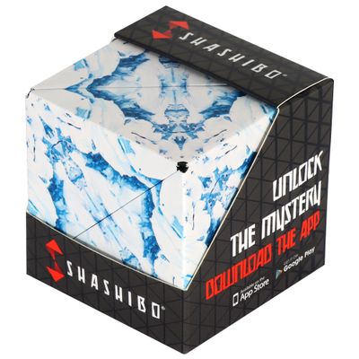 Shashibo Shape Shifting Box - Award-Winning STEM Fidget Toy with Ultra Strong Magnets - Puzzle Cube Transforms Into 100+ Shapes, Perfect Sensory Gift for Kids, Teens, and Adults (Artic)
