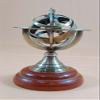 A HALLOWEEN STORE Nautical Collectible Home Decor Brass Zodiac Globe Table Top 5" Armillary Sphere view 2