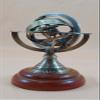 A HALLOWEEN STORE Nautical Collectible Home Decor Brass Zodiac Globe Table Top 5" Armillary Sphere view 3
