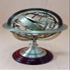A HALLOWEEN STORE Handmade Celestial Engraved Zodiac Table Top Decor Brown Antique Brass Armillary Sphere Globe Gift view 2
