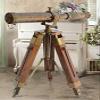 Antique Nautical Solid Brass Marine Telescope Vintage Wooden Tripod Maritime Gift by Blackperlcrafts view 1