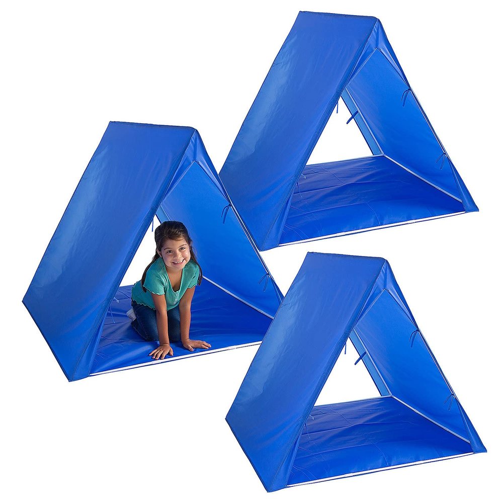 Bulk Blue Sleepover Tents Kit, 3 Piece