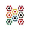 8 Pack - Casino Poker Chip Pinback Buttons - 2.25 Inch view 1