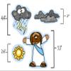 Jesus Calms The Storm Felt Figures for Bible Flannel Board Stories Miracles New Testament (Medium) view 3
