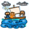 Jesus Calms The Storm Felt Figures for Bible Flannel Board Stories Miracles New Testament (Medium) view 4