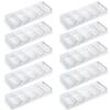 Versa Games 10 Clear Acrylic Poker Chip Trays - Casino Grade - 30% Thicker Than Standard Chip Trays - for Standard Size Poker Chips & Clay Poker Chips - 10 Poker Chip Racks - Each Holds 100 Chips view 1