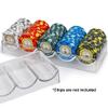 Versa Games 10 Clear Acrylic Poker Chip Trays - Casino Grade - 30% Thicker Than Standard Chip Trays - for Standard Size Poker Chips & Clay Poker Chips - 10 Poker Chip Racks - Each Holds 100 Chips view 2