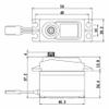 Savox SA-1258TG Plus - Super Speed Titanium Gear 6.0V Digital Servo .08/166 view 2