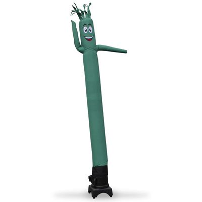 Dark Green 8 Foot Tall Inflatable Tube Man Air Powered Waving Puppet, Air Blower Motor Included with 6ft Solid Colored Dancer by Feather Flag Nation