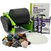 WireJewelry Pro-series Single Barrel Rock Tumbler Kit - Includes 1.5 Pounds Of Gemstones Of the World Stone Mix and 1 Batch Of 4 Step Abrasive Grit and Polish with Plastic Pellets view 1