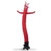Solid Red 8 Foot Tall Inflatable Tube Man Air Powered Waving Puppet, Air Blower Motor Included with 6ft Solid Colored Dancer by Feather Flag Nation view 1
