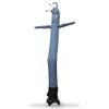 Cool Grey Gray 8 Foot Tall Inflatable Tube Man Air Powered Waving Puppet, Air Blower Motor Included with 6ft Solid Colored Dancer by Feather Flag Nation view 1