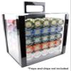 Versa Games 1000pc Acrylic Poker Chip Carrier Holder  Casino Grade  Thicker Than Standard Poker Chip Case Holders  Holds 10 Poker Chip Trays view 2