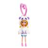 Polly Pocket Friend Clips Polly Doll with Panda Hoodie and Pink Heart Shaped Clip, Gift for Kids Ages 4+ view 3