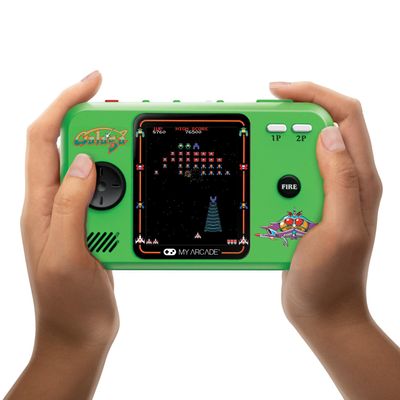 My Arcade Galaga/Galaxian Pocket Player Pro: Portable Video Game Console with 2 Games, Retro Gifts, 2.75" Color Display