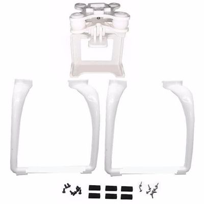 ABZEKH Drone Accessories for CYMARC X8W X8G for X8HC X8HW X8HG for BAYANGTOYS X16 for RC Camera Bracket Large Curved Long Legs Drone Spare Parts Landing Gear Upgrade for Ve (Color : White)