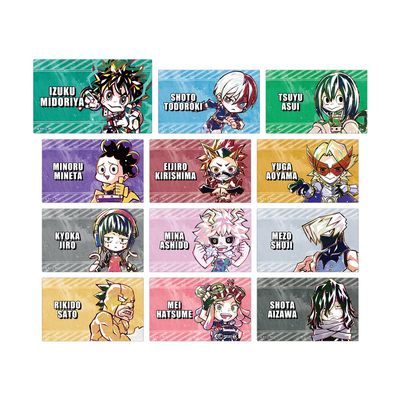 TV Anime My Hero Academia Trading Deformed ANI Art Card Sticker Ver. A Box of 12