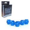 Dune Adventures in The Imperium: Arrakis Melange Dice Set - (5) Twenty Sided Rolplaying Dice Set - Translucent Blue with Silver Numbering, Tabletop Roleplaying Accessory view 3