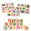 QUOKKA Wooden Blocks for Toddlers 1-3 - 26 ABC Learning Baby Blocks for Kids 3-5 Year Olds | Wooden Puzzles for Toddlers 1-3  3 Toddler Puzzles Ages 2-4 view 1
