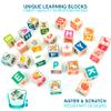 QUOKKA Wooden Blocks for Toddlers 1-3 - 26 ABC Learning Baby Blocks for Kids 3-5 Year Olds | Wooden Puzzles for Toddlers 1-3  3 Toddler Puzzles Ages 2-4 view 3