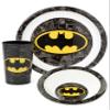 DC Comics Batman Kids 3 Piece Dinnerware Set | Boys & Girls Yellow Superhero Tableware PP Dinner Plate, Bowl And Tumbler Cup view 1
