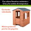 FEBER - Camping Cottage, Playhouse, a Toy House Inspired by Nature and Wood Appearance, with Hinged Windows and Door, Boys and Girls from 1 Year, Famous (FEB05000) view 2