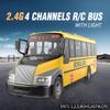 Liberty Imports RC School Bus - 2.4Ghz Remote Control Toy Bus with LED Lights, Rechargeable Electronic Vehicle for Kids view 2