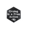 DND Crying is a Free Action Fridge Magnet Token | D&D Tabletop Games Token (DND Magnet) view 1