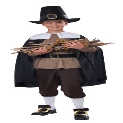 California Costumes, Mayflower Pilgrim Boy, Child Medium