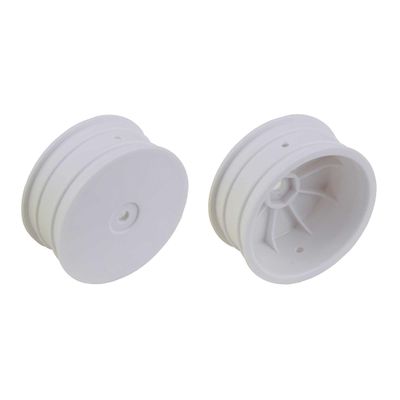 Team Associated 4 Wheel Drive Front Wheels 2.2 12mm hex +1.5mm White ASC92362 RC Tire
