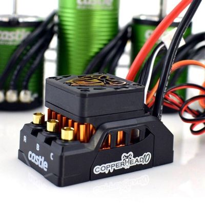 Castle Creations Copperhead 10 Sensored ESC & 1415-2400Kv Motor Combo 5mm Shaft CSE010016616 Electric Motors & Accessories