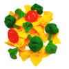 Pasta with broccoli, farfalle, bow tie pasta, felt play food for kids kitchen, pretend play for kids (yellow, set 2 (farfalle, broccoli, tomatoes, basil)) view 1