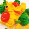 Pasta with broccoli, farfalle, bow tie pasta, felt play food for kids kitchen, pretend play for kids (yellow, set 2 (farfalle, broccoli, tomatoes, basil)) view 3