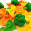 Pasta with broccoli, farfalle, bow tie pasta, felt play food for kids kitchen, pretend play for kids (tri-colors, set 4 (farfalle, broccoli)) view 3