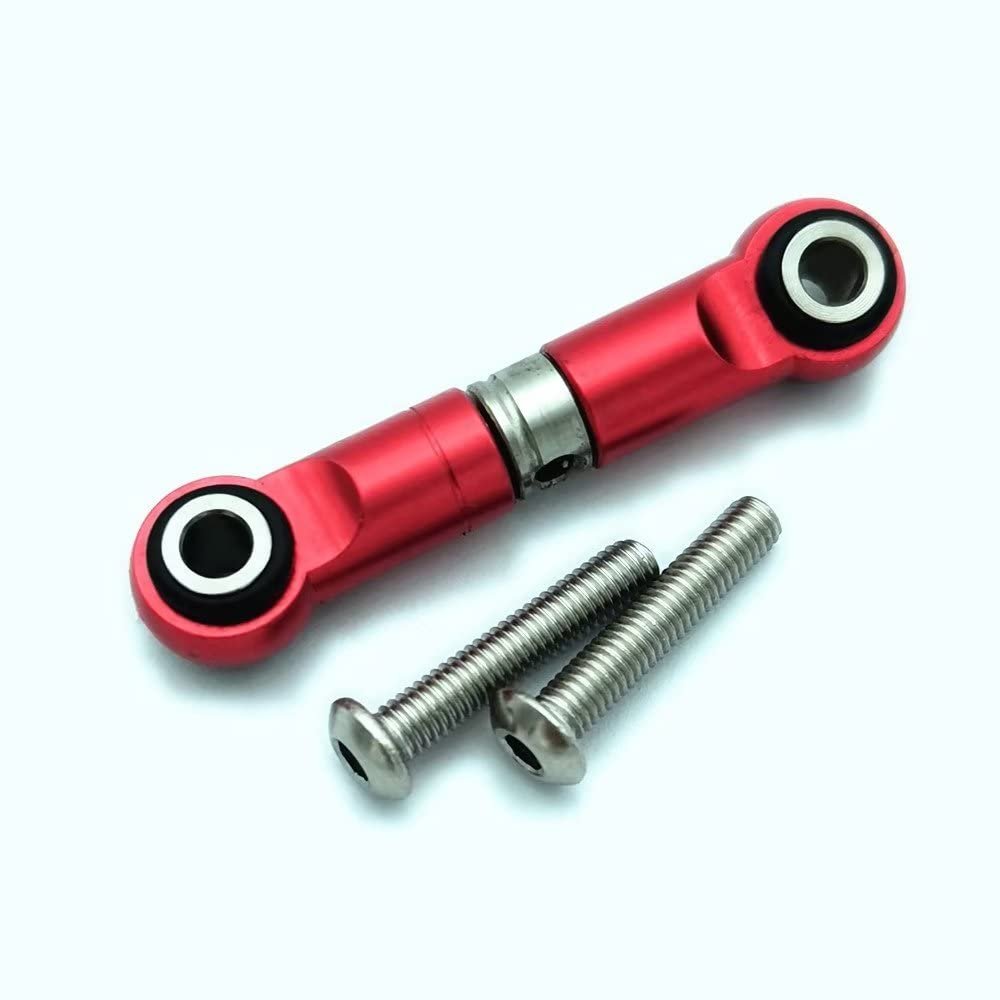 Steering Linkage Steering Turnbuckle Ajustable Link Aluminum for Traxxas E-Revo 2.0 Revo Summit T-Maxx XO-1 Slayer Pro 4x4 5345R Red