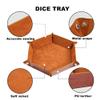 DND Dice Set 42 Pcs Polyhedral Dungeons and Dragons Rolling Dice for D&D RPG MTG Table Games Dice Bulk with Colorful Drawstring Bags and Dice Tray (Double-Color) view 4