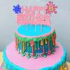 ChoJoy Slime 8th Birthday Cake Topper, 6.3x4.7in, Paper, 1 Count view 3