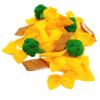 Pasta with broccoli, farfalle, bow tie pasta, felt play food for kids kitchen, pretend play for kids (yellow, set 3 (farfalle, broccoli, chicken)) view 1