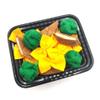 Pasta with broccoli, farfalle, bow tie pasta, felt play food for kids kitchen, pretend play for kids (yellow, set 3 (farfalle, broccoli, chicken)) view 4