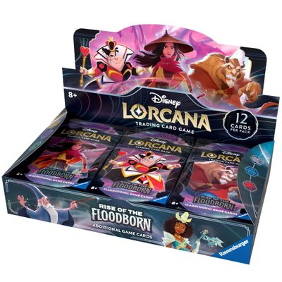 Ravensburger Disney Lorcana TCG: Rise of The Floodborn Assorted Single Booster Pack (12 Cards) | Collectible Trading Cards | Ideal for Disney Fans & TCG Players | Suitable for Ages 8+