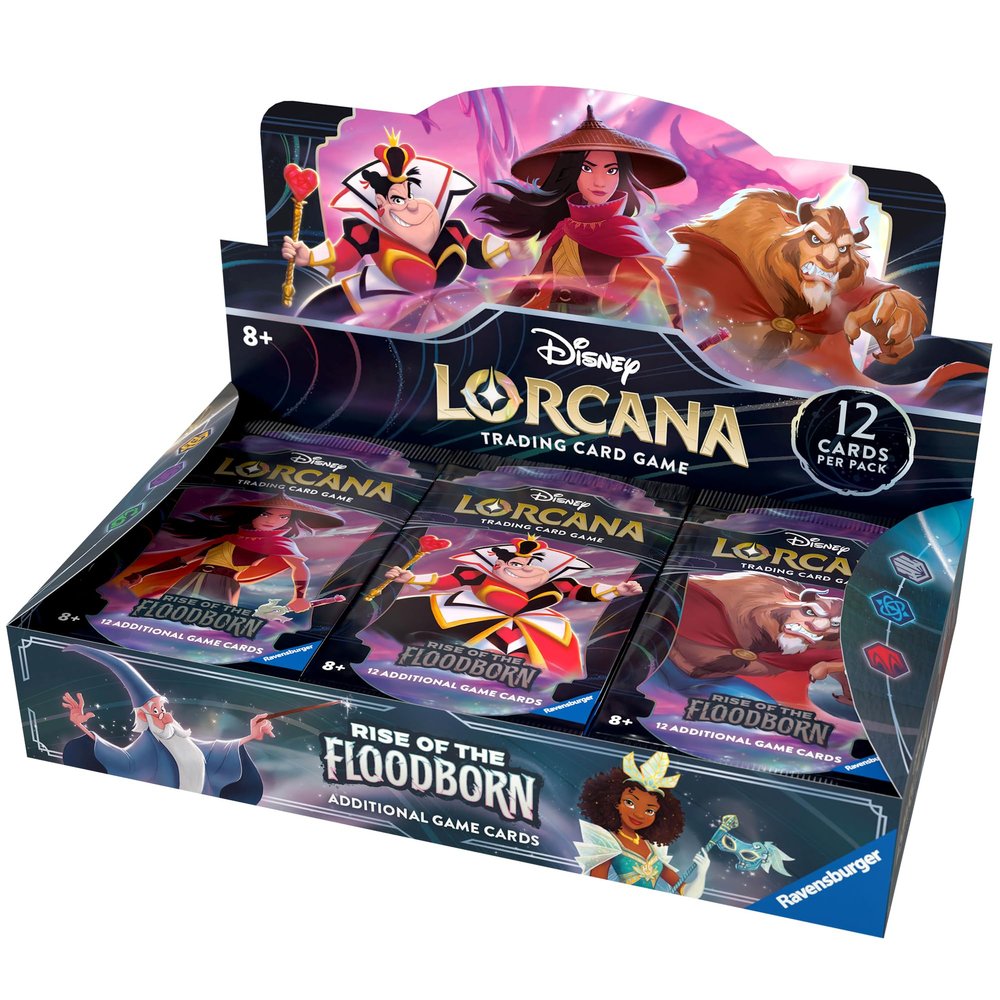 Ravensburger Disney Lorcana TCG: Rise of The Floodborn Assorted Single Booster Pack (12 Cards) | Collectible Trading Cards | Ideal for Disney Fans & TCG Players | Suitable for Ages 8+