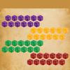 Color MTG Counter Dice Set Keyword Shield Life Counters with Dice Storage Bag for MTG TGG Table Games (Small) view 2