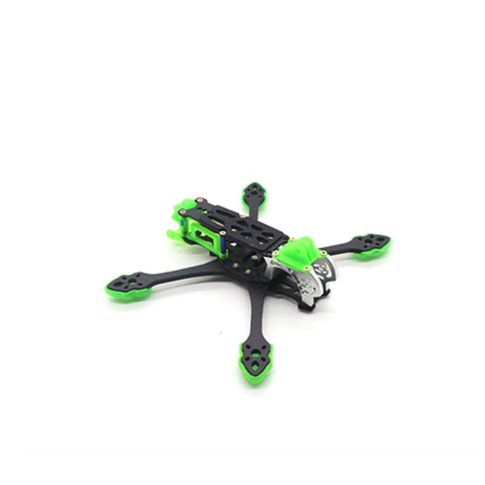 QWinOut MAK5 O3 Rack 3K Carbon Fiber Frame Kit for RC Quadcopter (Green)