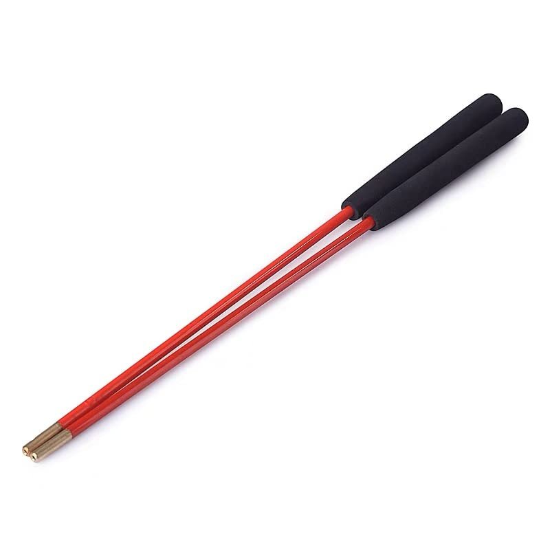 DSJUGGLING Fiberglass Diablo Sticks / Chinese Yoyo Diabolo Handsticks with Pro Slide diabolo String Set (Red, 16"(40cm))