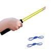 DSJUGGLING Fiberglass Diablo Sticks / Chinese Yoyo Diabolo Handsticks with Pro Slide diabolo String Set (Yellow, 14"(35cm)) view 1