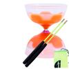 DSJUGGLING Fiberglass Diablo Sticks / Chinese Yoyo Diabolo Handsticks with Pro Slide diabolo String Set (Yellow, 14"(35cm)) view 4