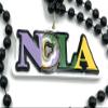 NOLA King Cake Design Mardi Gras Bead Necklace Spring Break Cajun Carnival New Orleans view 2